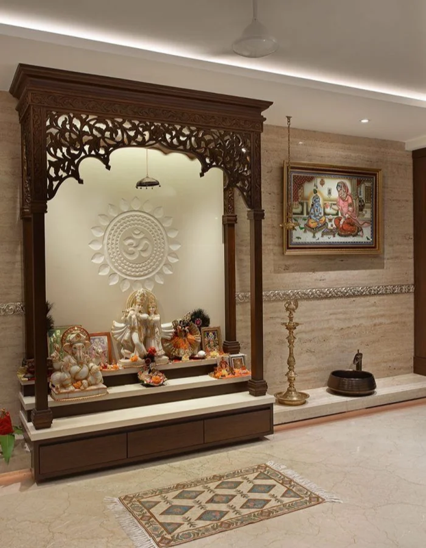 Living Room Modern Mandir